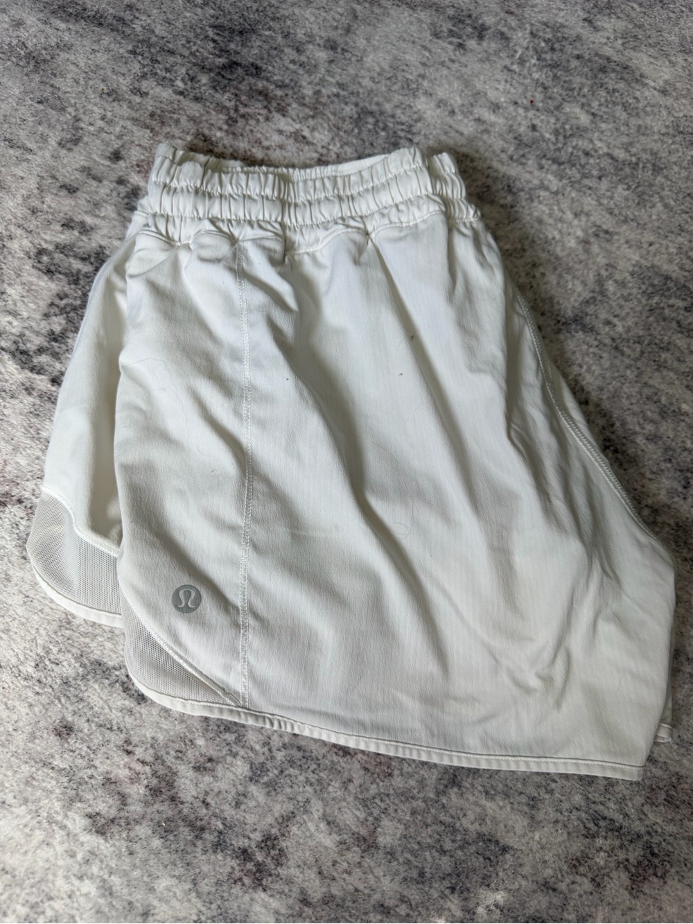 Lululemon off white Athletic shorts size 12